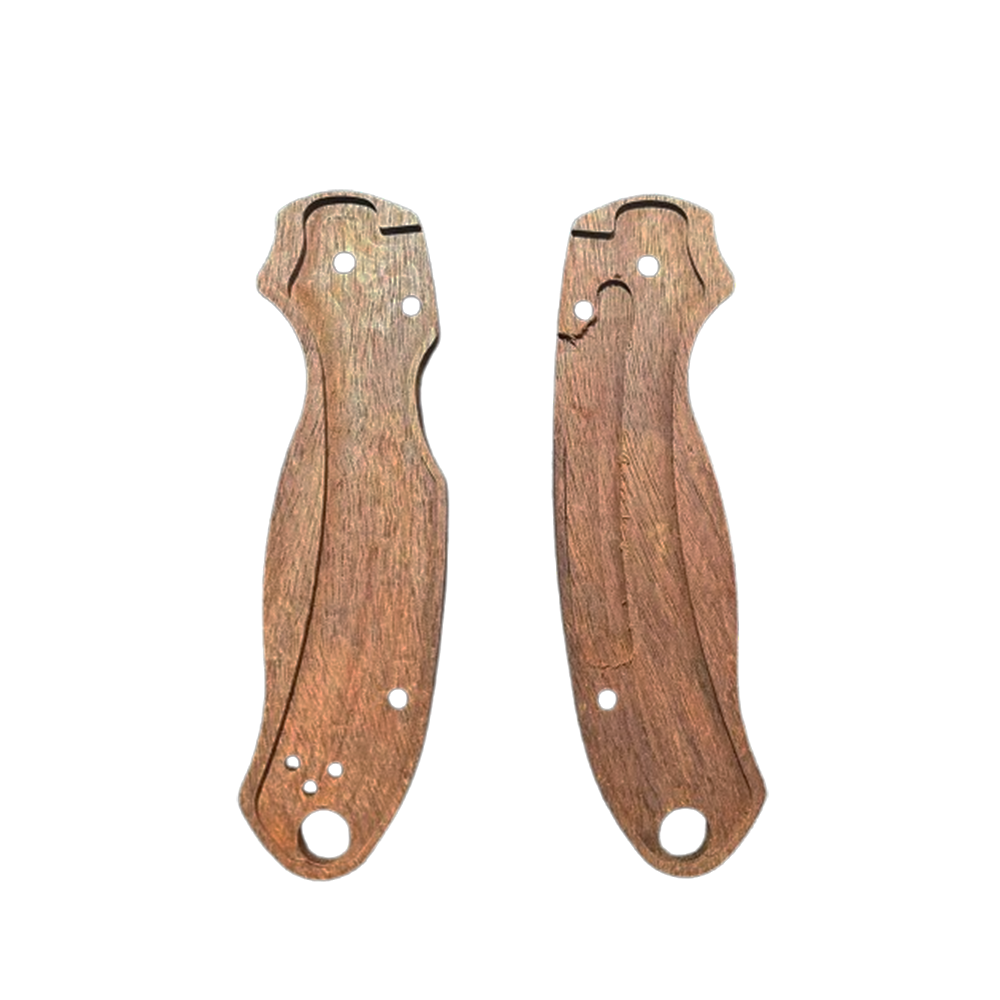 Spyderco C223 Knife Handle Scale Burmese Rosewood Para Military 3 PM3 Aftermarket (1)