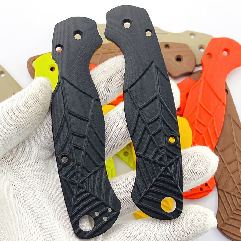 Spyderco C81 G10 Spider Web Handle Scale Para Military 2 PM2 (6)