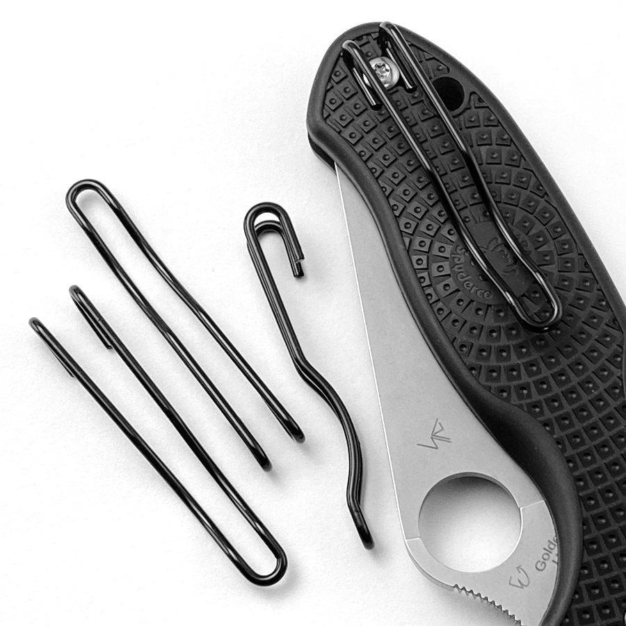 Wire Back Clip Stainless Steel Knife Making Clip DIY for Spyderco Aftermarket (7)